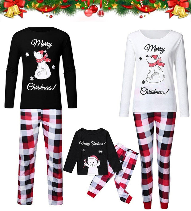 Family Christmas Pajamas Mommy Daughter Son Matching Family Look Outfit Nightwear