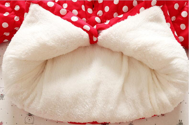 Baby Girl Outerwear Winter Cute Rabbit Jacket Thick Cotton-Padded Coat - MomyMall