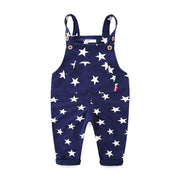 Toddler Boys Girls Trousers Overalls Star Cotton Suspender Pants 1-6 YearsB