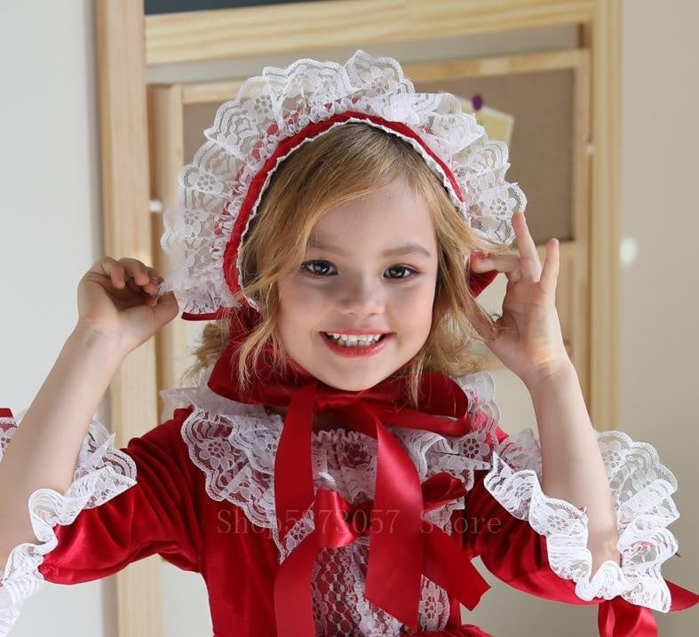 Spanish Girl Princess Tutu Dress Lolita Christmas Birthday Costume 1-6 Years - MomyMall