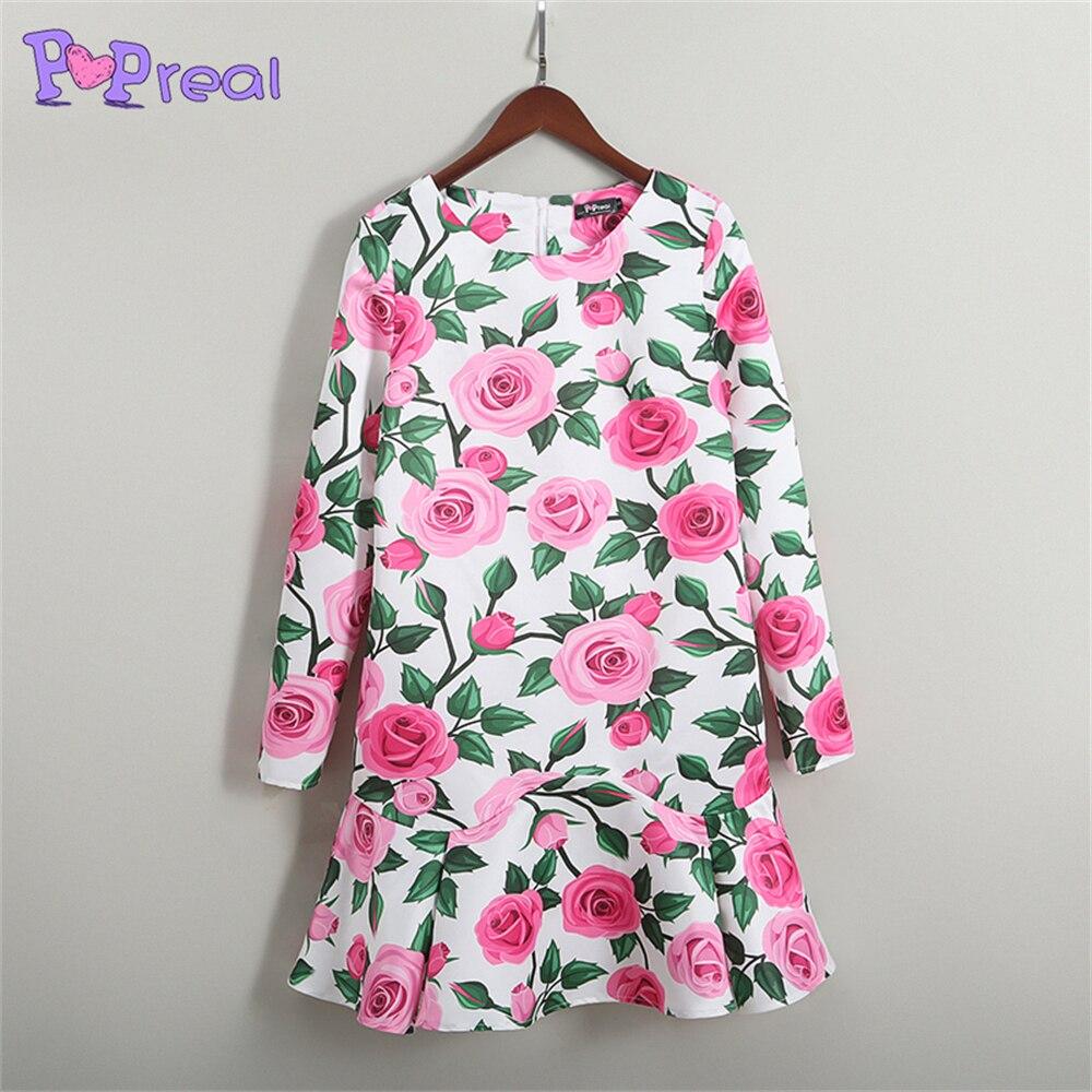 Family Matching Flowers Print Parent Child Dress - MomyMall