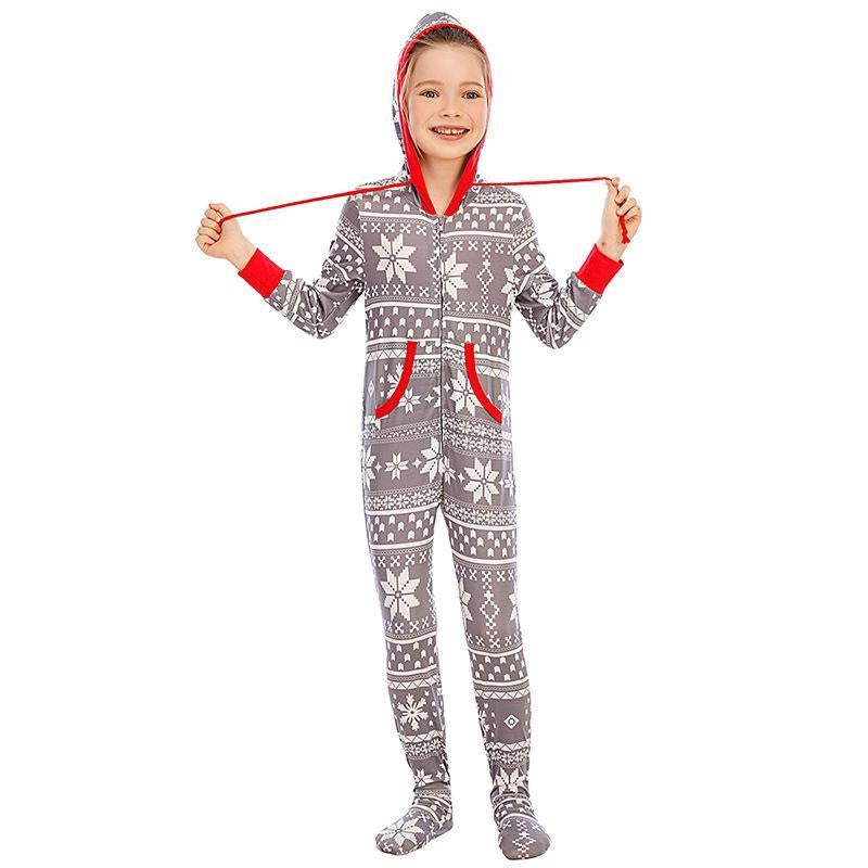 Family Matching Christmas Deer Pajamas Jumpsuits Set Family Look - MomyMall