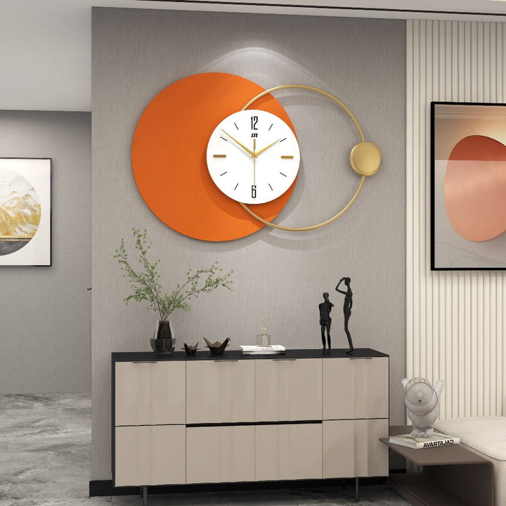 Modern Silent Sweep Wall Clock - Luxury Large Metal Wall Watch Clock Decoration - MomyMall