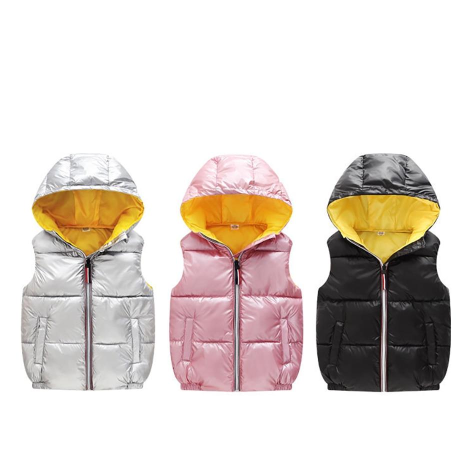 Automne Hiver Bébé Garçons Fille Vers Le Bas Gilet Manteau Chaud 