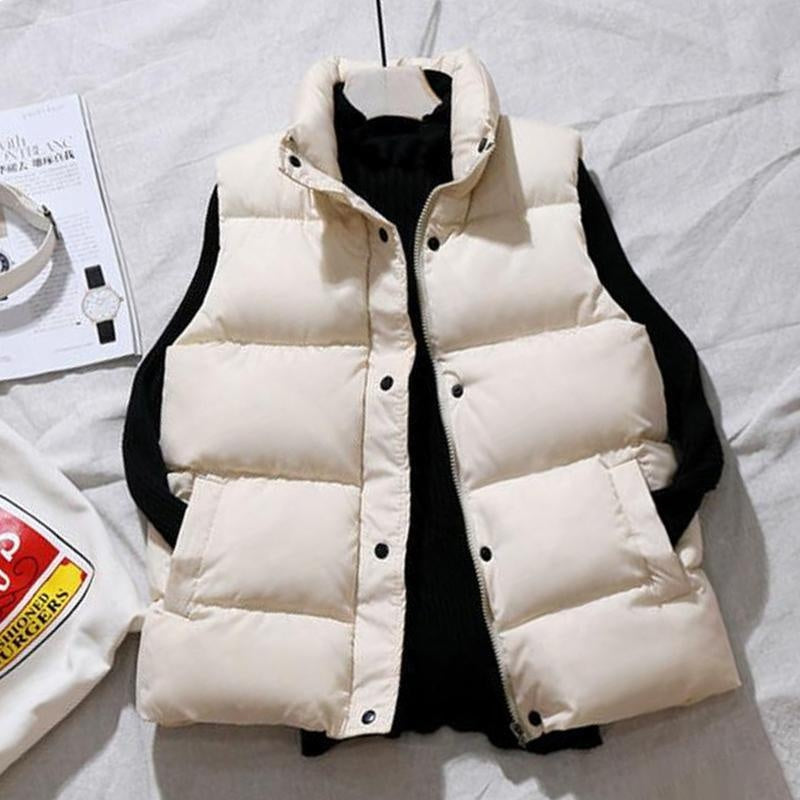 Oversized Padded Gilet - Zip Up Sleeveless Body Warmer