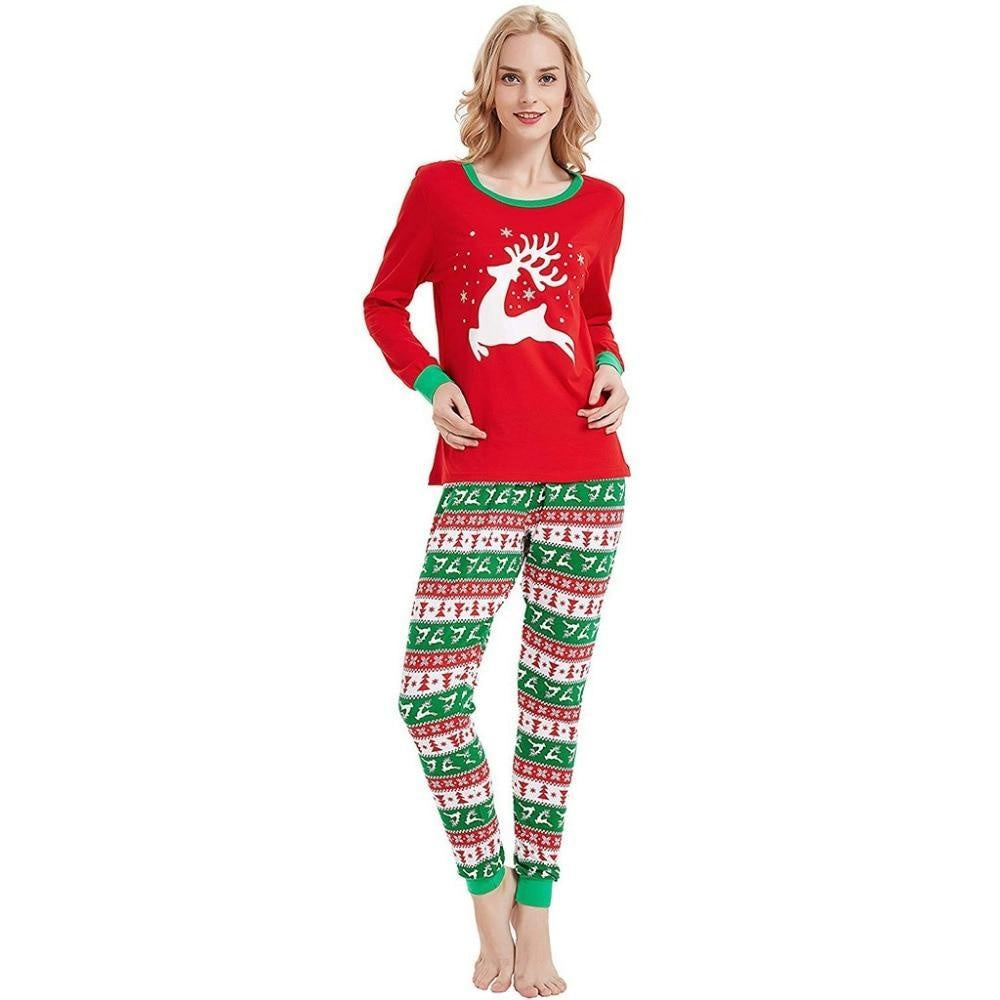 Family Matching Christmas Pajamas Adult Kids Girls Boy Sleepwear Nightwear Outfits