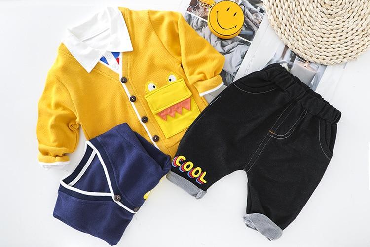 Toddler Baby Boy Cartoon 3 Pcs/sets - MomyMall