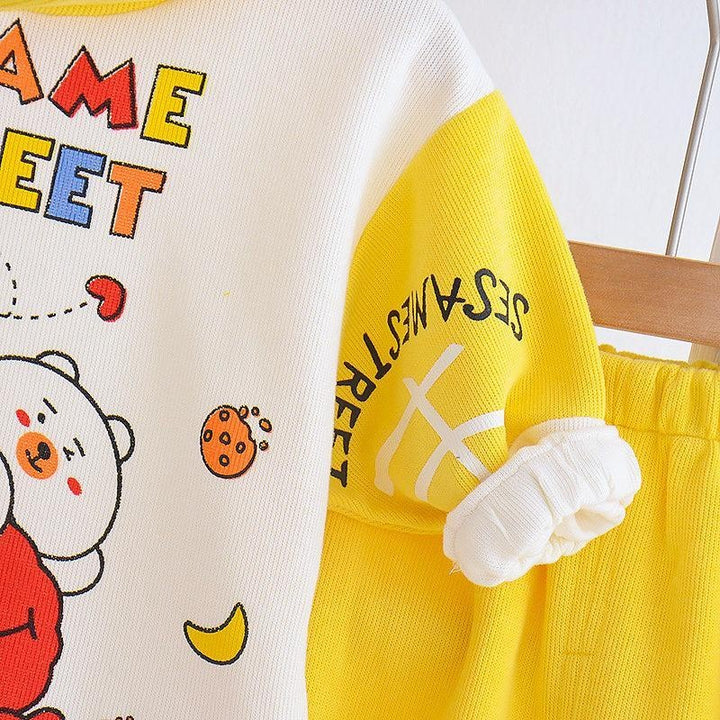 Baby Boys Girls Casual Suit Cartoon Tops+Pants 2pcs/sets - MomyMall