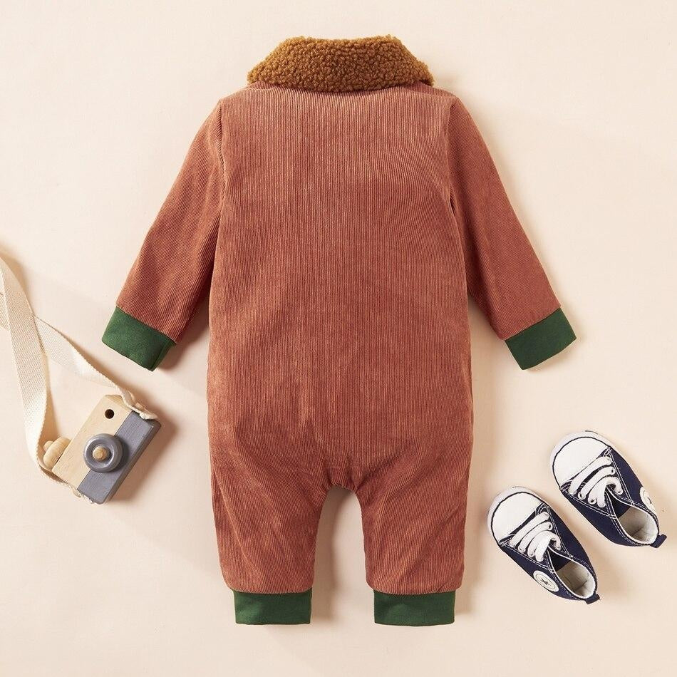 New Winter Baby Stylish Solid Jumpsuits for Baby Boy Clothes - MomyMall