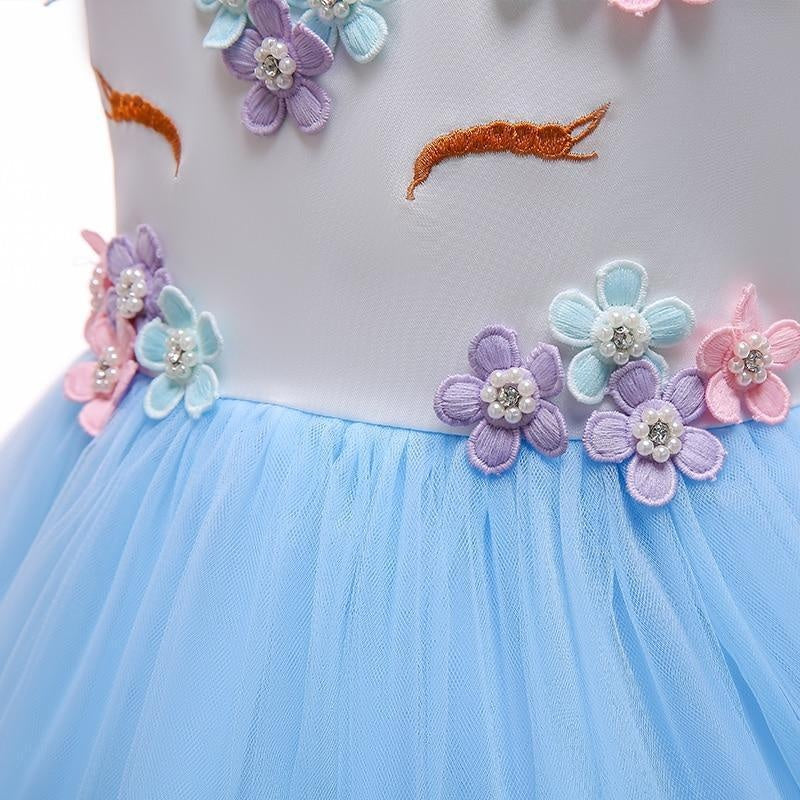 Girl Princess Fantasy Unicorn Birthday Party Tutu Christmas Dress For 2-10 Year - MomyMall