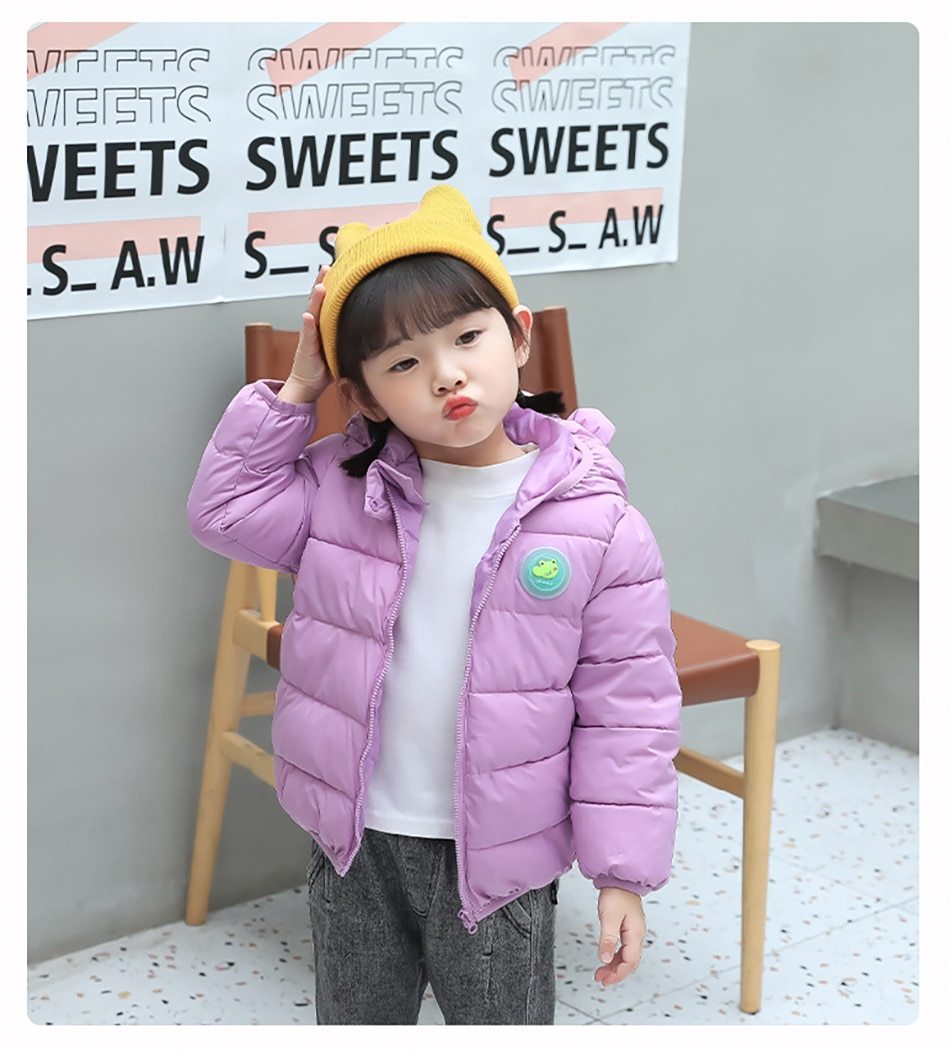 Winter Boys Girls Padded Down Jacket Outerwear Coat