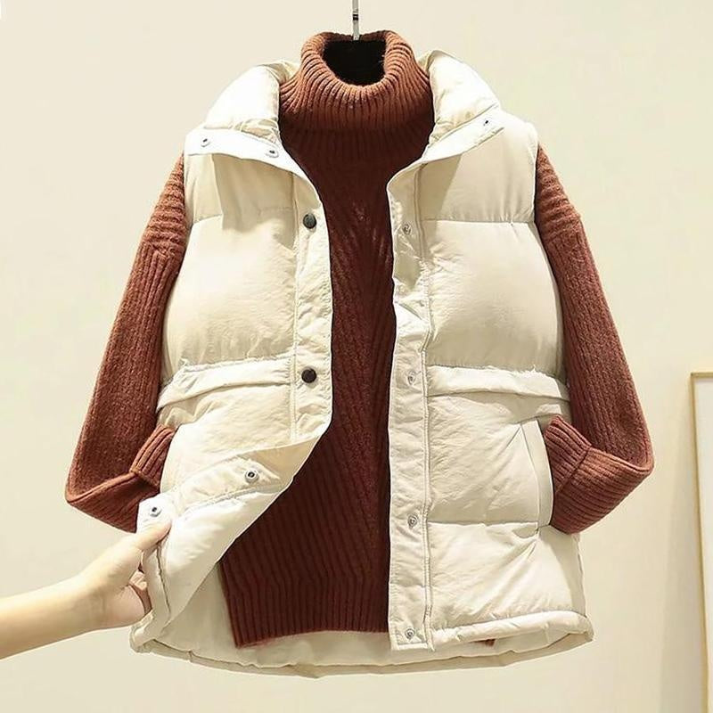 Sleeveless Puffer Vest - Bodywarmer Gilet