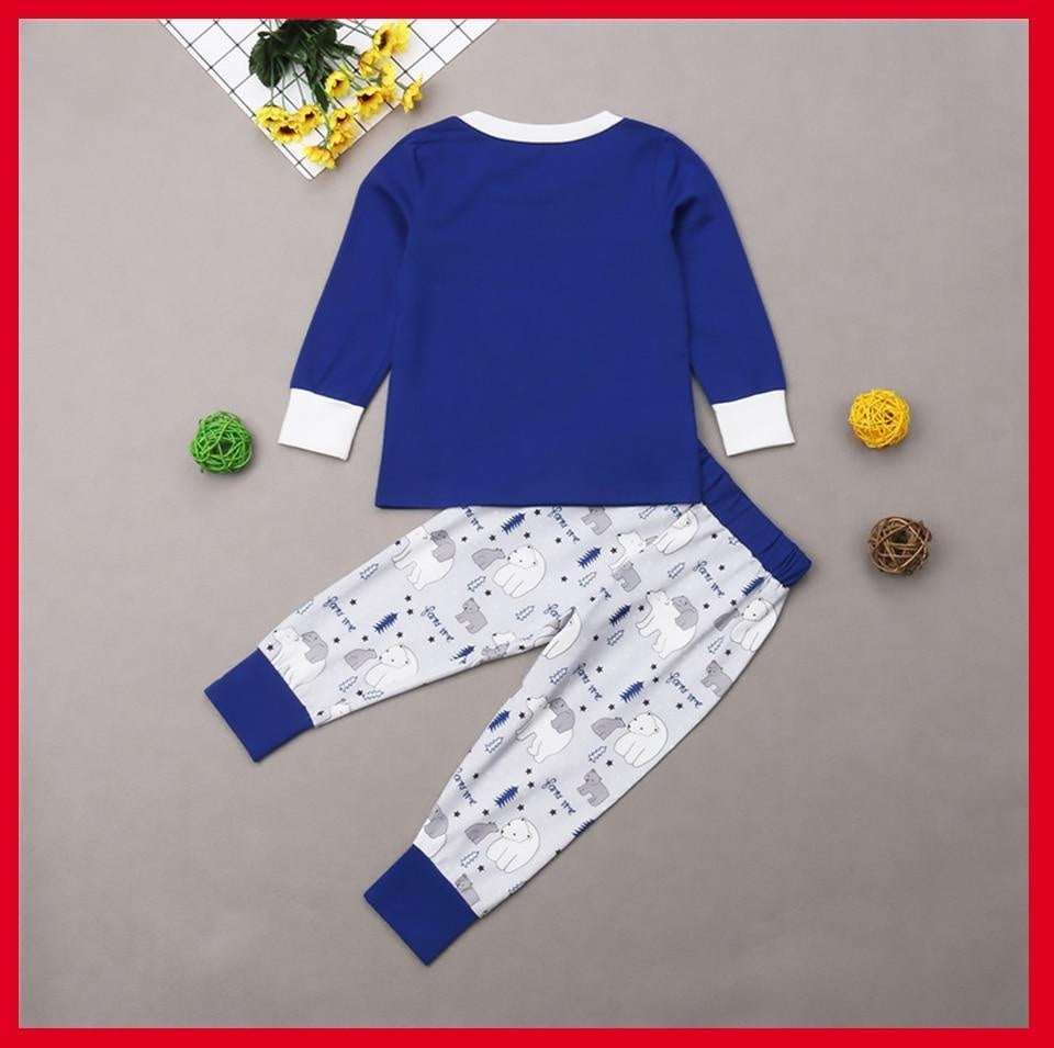 Family Christmas Pajamas Family Matching Adult Women Kids Outfit Sleepwear - MomyMall