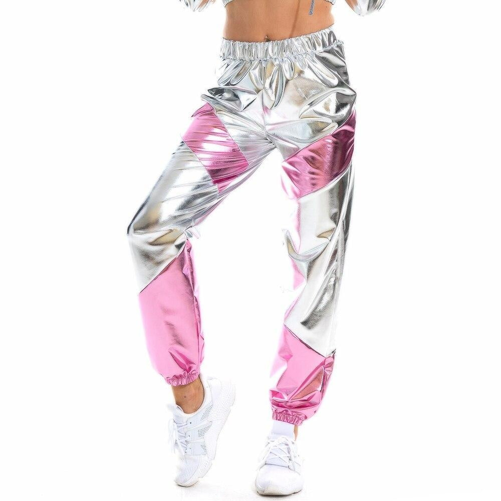 Two Tone High Shine Reflective Joggers