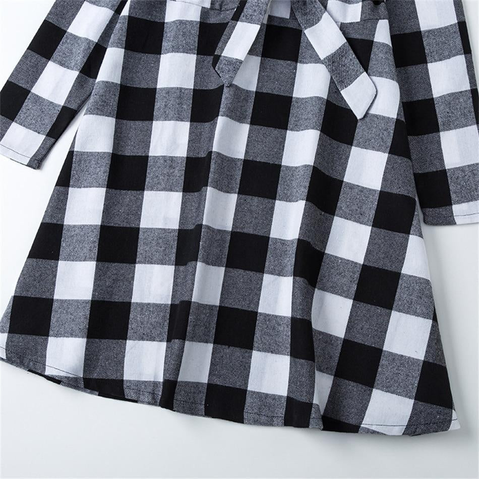 Christmas Plaid Mother Daughter Family Matching Dresses - MomyMall