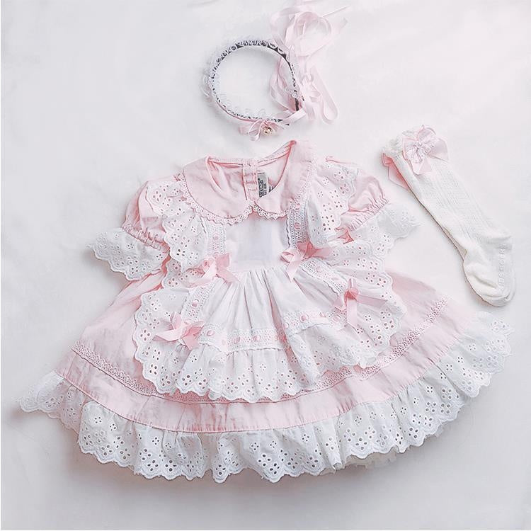 Baby Girl Spanish Princess Lolita Birthday Christening Boutique Party Dresses 1-7 Years - MomyMall