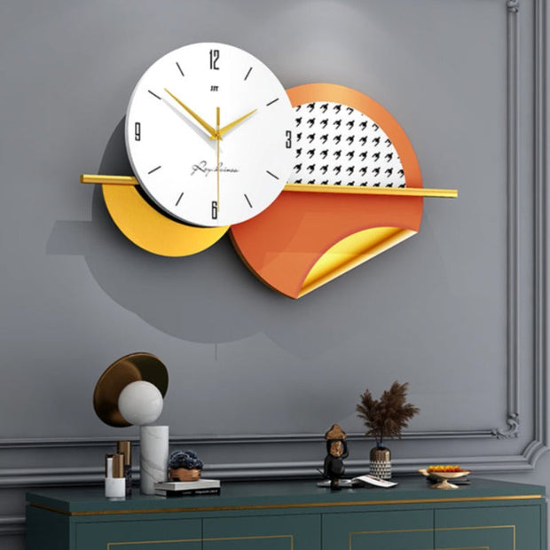 Nordic Creative Art Wall Clock - Luxury Big Metal Wall Decor Clock