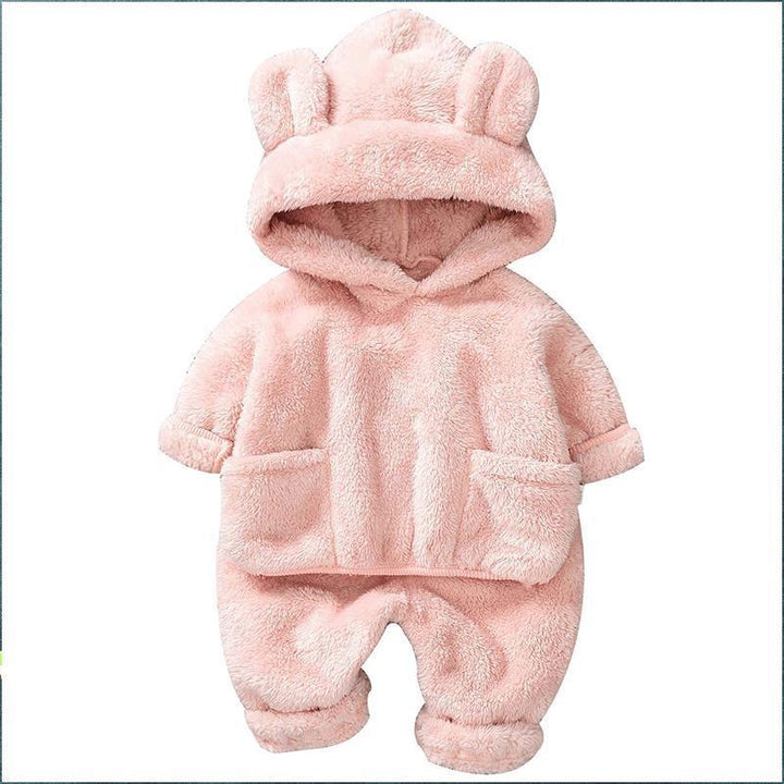 Boys Girls Winter Clothing Set Cute Bear Pajamas 2 Pcs - MomyMall