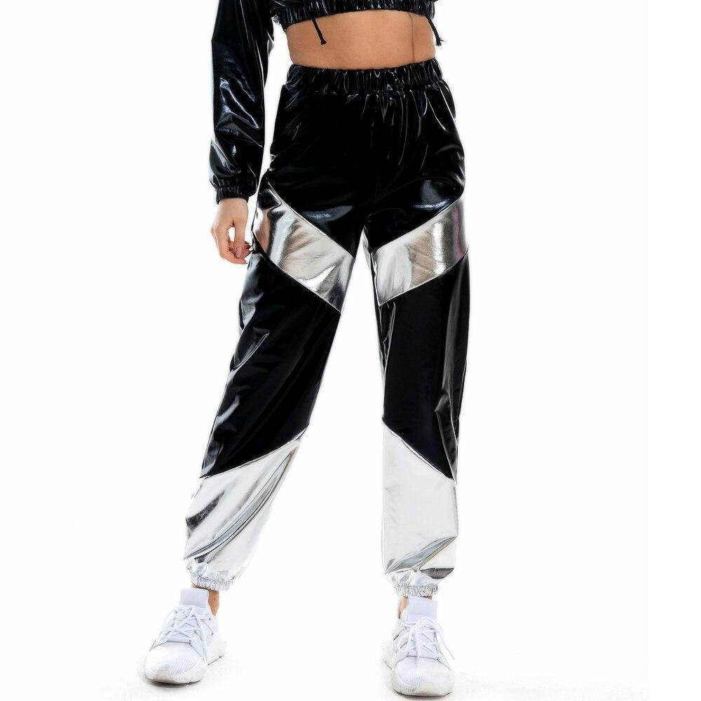 Two Tone High Shine Reflective Joggers