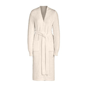 Long Sleeve Oversized Fleece Robe With Pockets - MomyMall