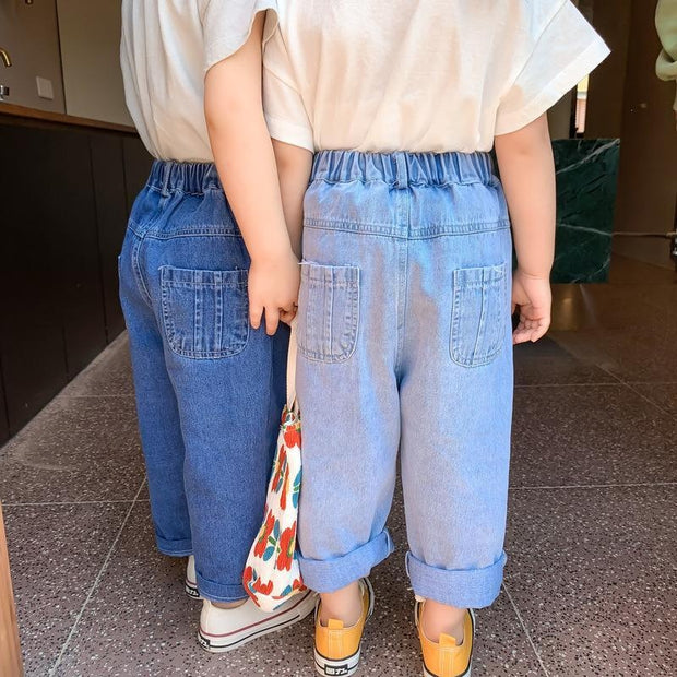 New Arrival Girls Boys Fashin Denim Pants - MomyMall