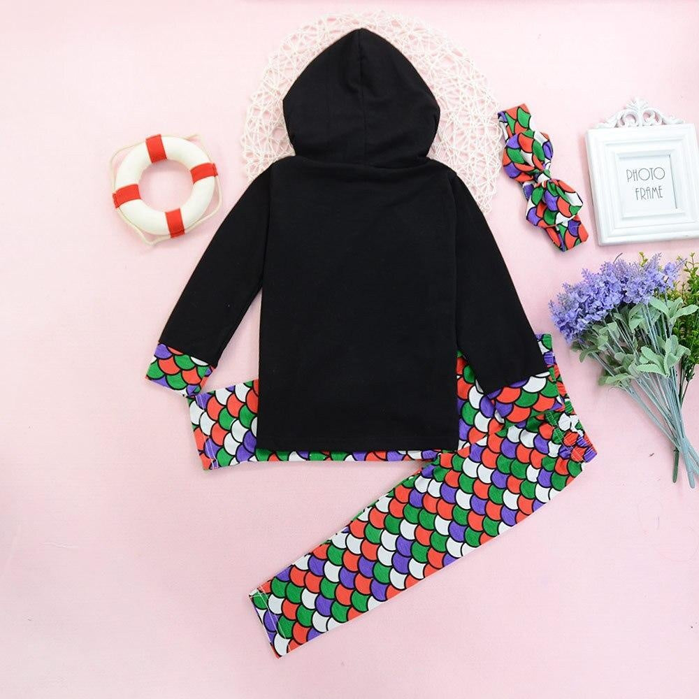 Ensemble à capuche pour filles Hauts imprimés explosifs + bas 2 pièces 2-7 ans 