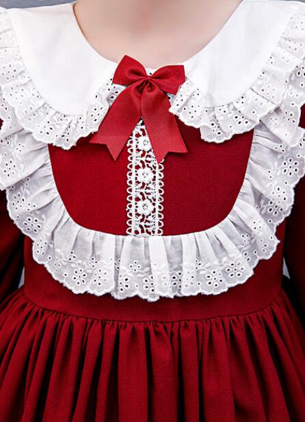 Girls Kids Party Lolita Princess Elegant Christmas Dress 5-12 Years - MomyMall