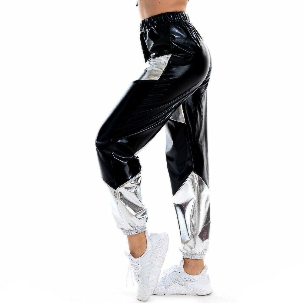 Two Tone High Shine Reflective Joggers