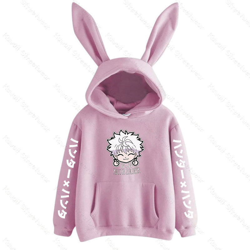 unter X Hunter Sweat à capuche Killua Rabbit Femme