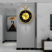 Décoration murale de salon d'horloges créatives nordiques de luxe 
