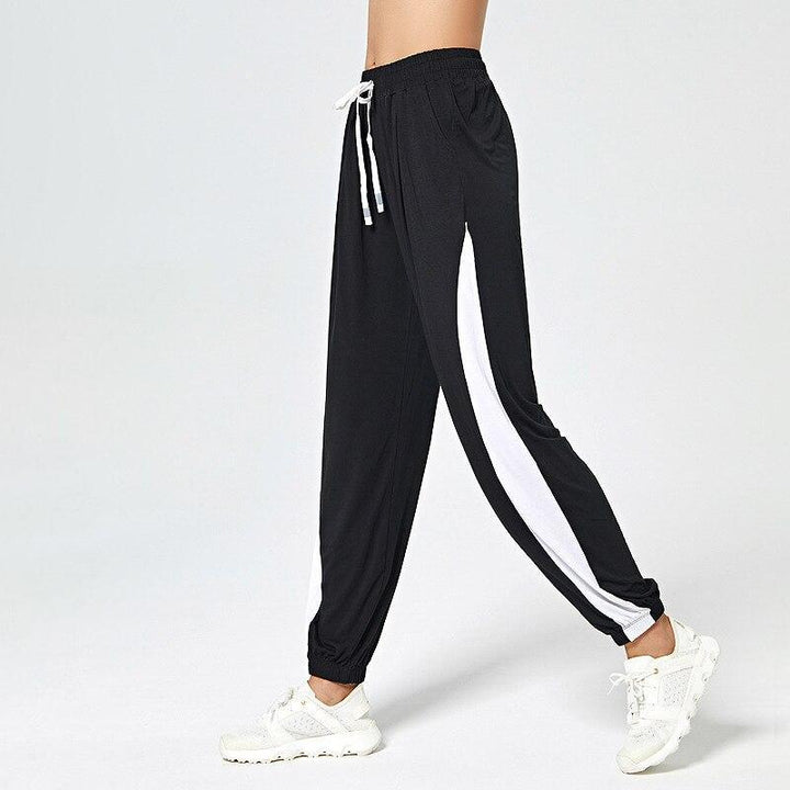 Oversized Contrast Side Drawstring Joggers