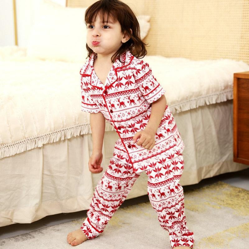 Family Matching Christmas Pajamas Sleepwear Outfits - MomyMall