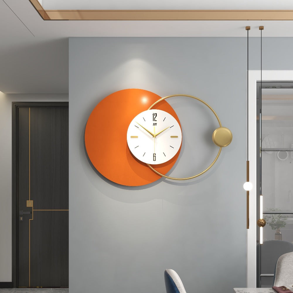 Modern Silent Sweep Wall Clock - Luxury Large Metal Wall Watch Clock Decoration - MomyMall