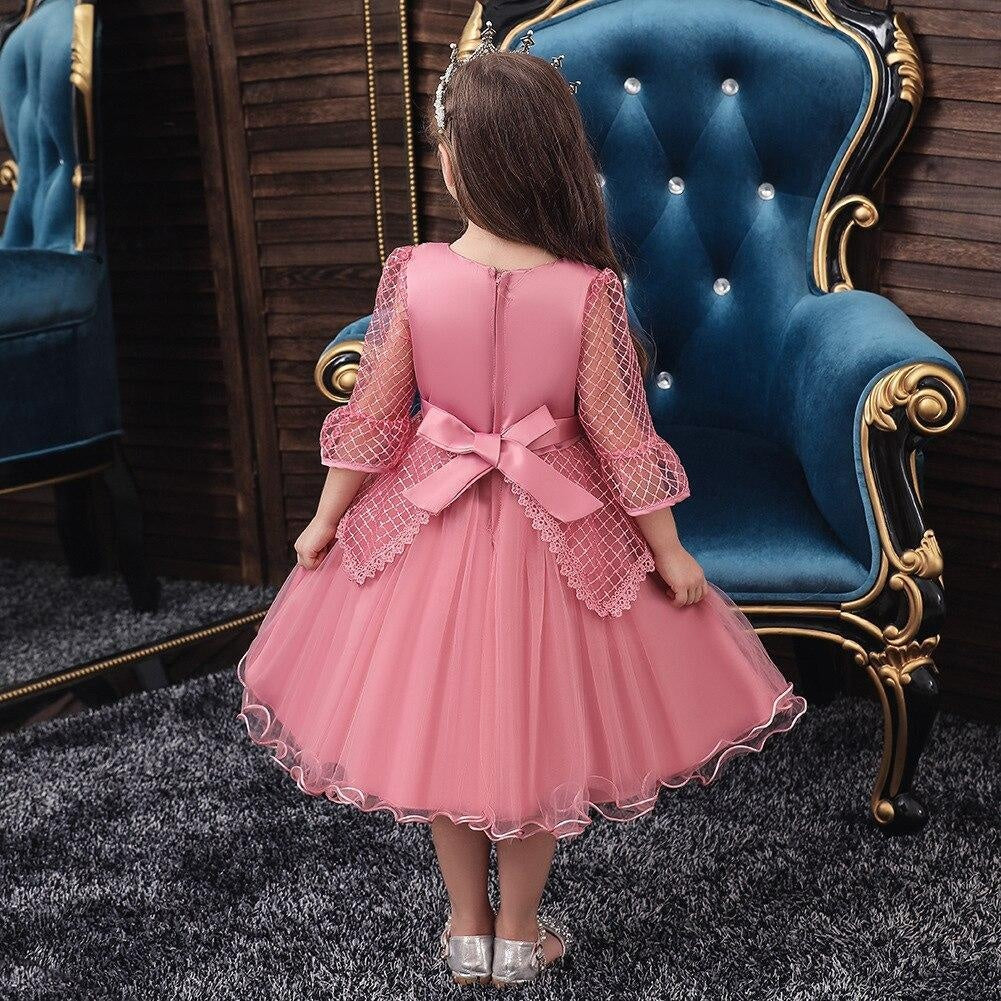 Kids Flower Girl Dress Evening Princess Party Wedding Dresses 3-12 Years - MomyMall