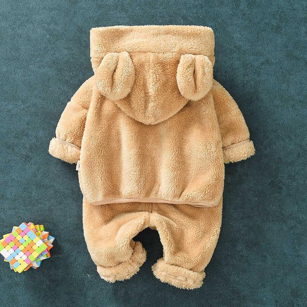 Boys Girls Winter Clothing Set Cute Bear Pajamas 2 Pcs - MomyMall