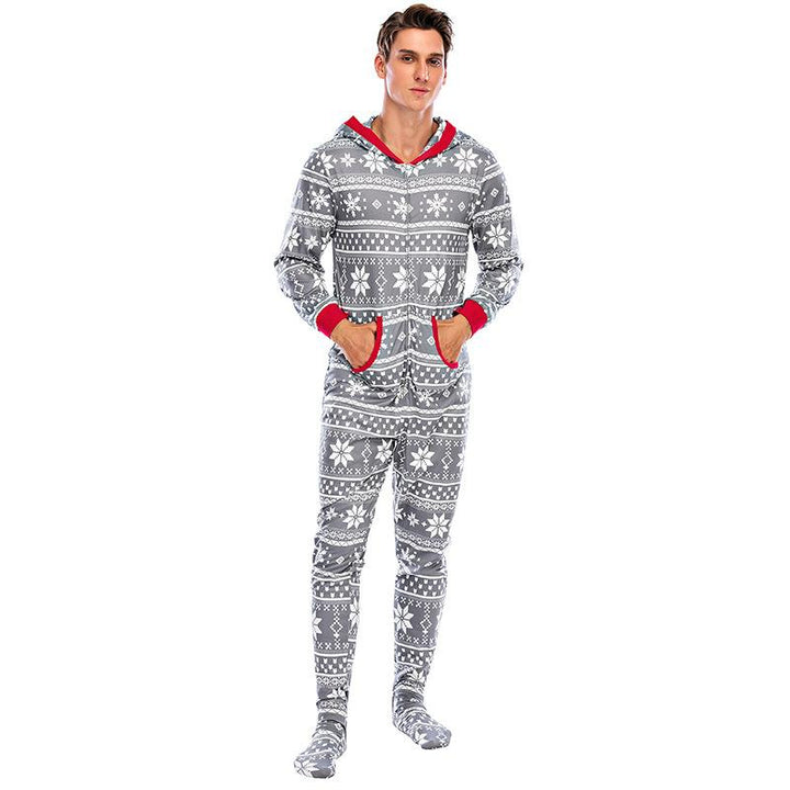 Family Matching Christmas Deer Pajamas Jumpsuits Set Family Look - MomyMall