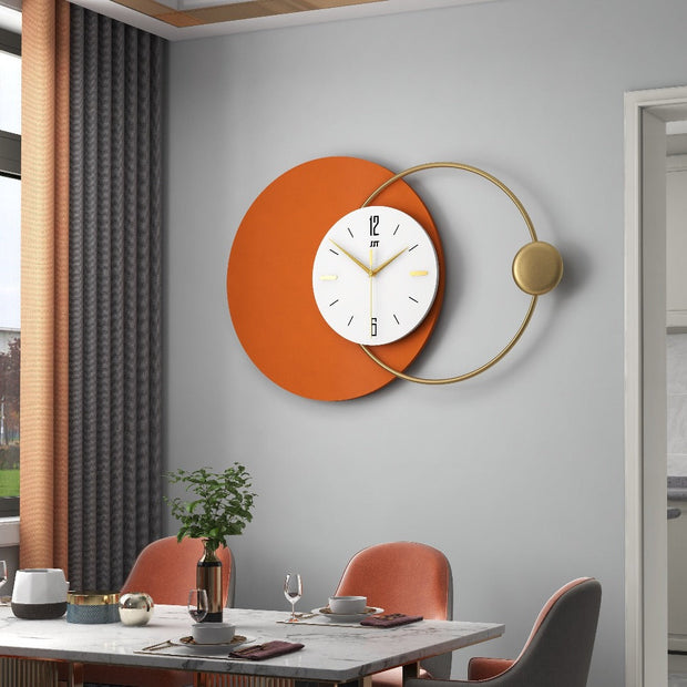 Modern Silent Sweep Wall Clock - Luxury Large Metal Wall Watch Clock Decoration - MomyMall