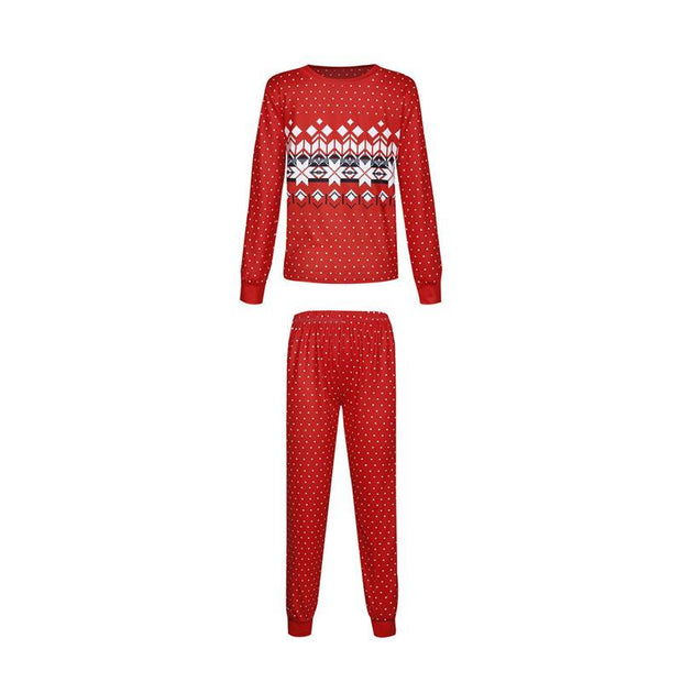 Family Matching Christmas Family Look Print Home Pajamas - MomyMall