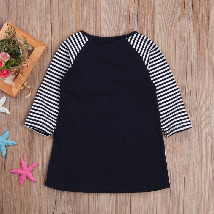 Baby Girl Dress Long Sleeve Shirt Casual Autumn Dresses 1-7Y - MomyMall