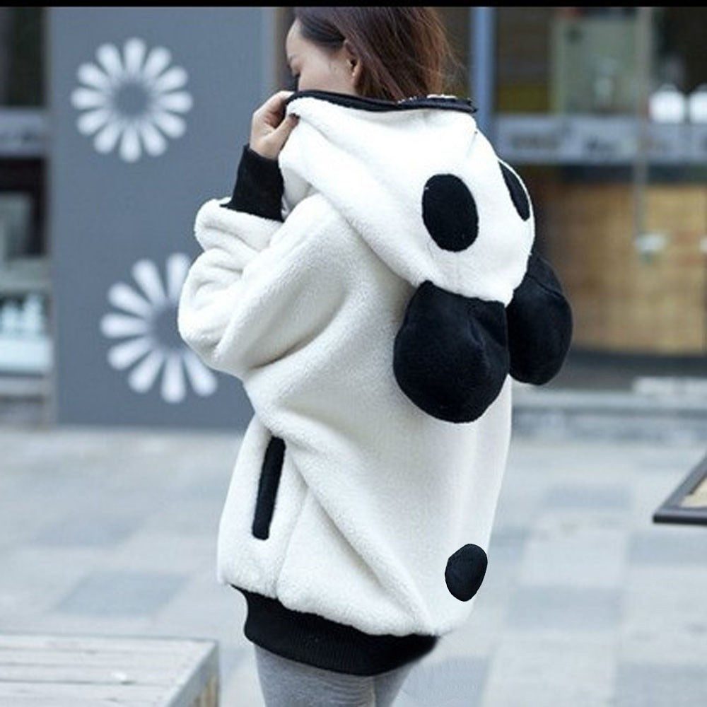 kawaii Hoodies Women fur Coat