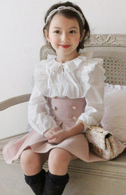 Girls Elegant Princess Lace Dress 2 Pcs Set - MomyMall