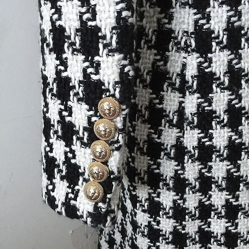 Houndstooth Coat - MomyMall