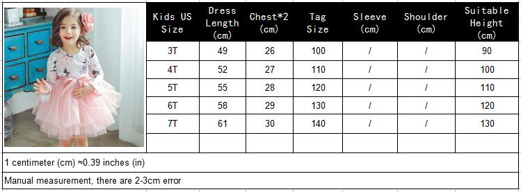 Girl Ball Gown Autumn Digital Print Flower Fluffy Princess Dresses - MomyMall