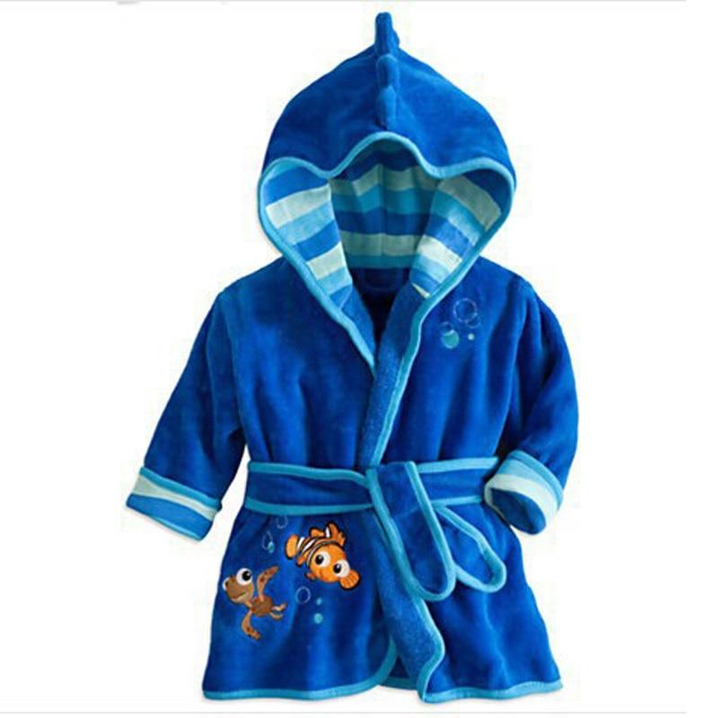 Winter Boy Girl Cartoon Robe Bathrobe Sleepwear Pajamas - MomyMall