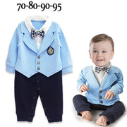 Baby Boy Gentleman Romper Bodysuit Party Suit 2 Pcs Outfit 0-24M