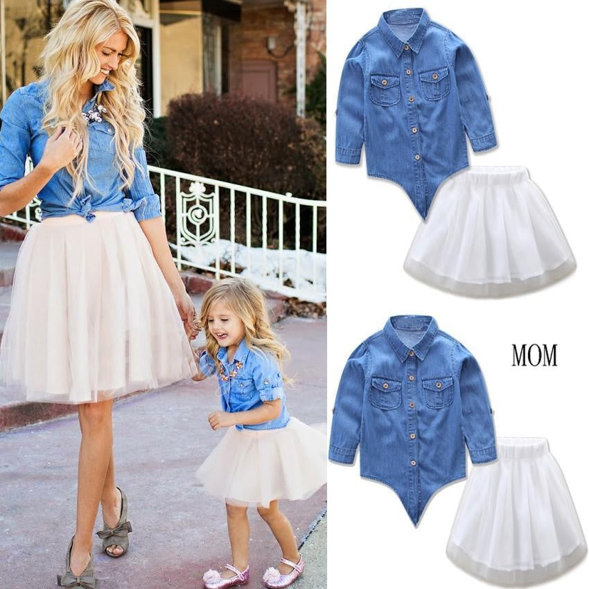 Mother Daughter Matching Girls Outfits Family Sets 2 Pcs - MomyMall