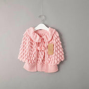 Girl Cardigan Autumn Knitting Wool Bat Sleeve Sweater 2-6Y - MomyMall