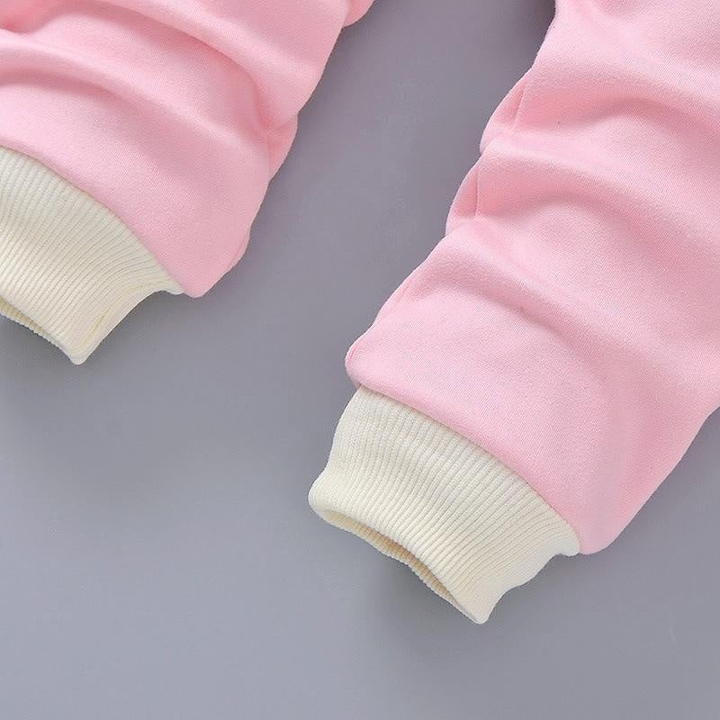 Toddler Kids Girl Warm Clothes Infant Tops+Bottoms+Vest 3Pcs Sports Suit