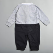 Baby Boy Gentleman Romper Bodysuit Party Suit 2 Pcs Outfit 0-24M