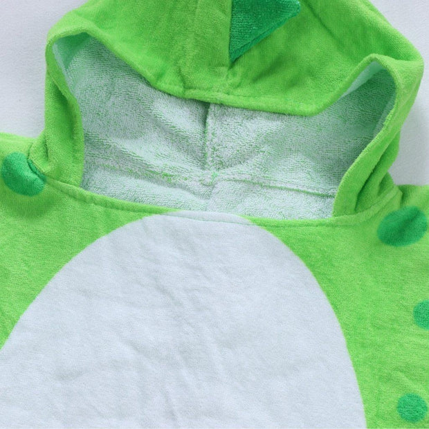 Kids Girl Boy Bathrobe Dinosaur Hooded Pajamas Beach Towel - MomyMall